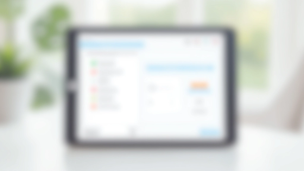 Schermo di un tablet che mostra un portale pazienti con accesso ai documenti medici e prenotazioni